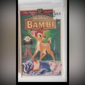 Walt Disney Masterpiece Bambi 55th Anniversary Limited Edition VHS New sealed